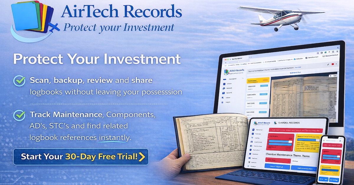 AirTech Records - Aircraft Maintenance & Logbook Software